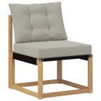 vidaXL Outdoor-Sofagarnitur 5 pcs Massives Akazienholz und Textilene