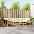 vidaXL Outdoor-Sofagarnitur 8 pcs Massives Akazienholz und Textilene
