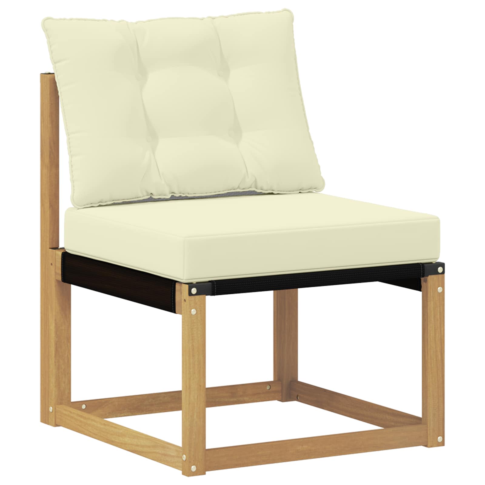 vidaXL Outdoor-Sofagarnitur 8 pcs Massives Akazienholz und Textilene
