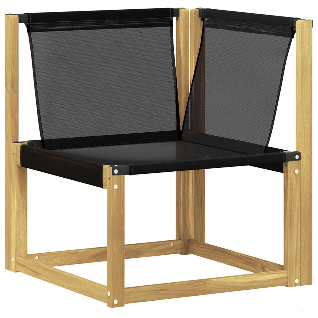 vidaXL Outdoor-Sofagarnitur 7 pcs Massives Akazienholz und Textilene