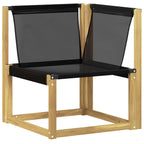vidaXL Outdoor-Sofagarnitur 7 pcs Massives Akazienholz und Textilene