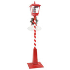 vidaXL Weihnachtsstraßenlampe mit Laterne Rot 40,5x40,5x180cm