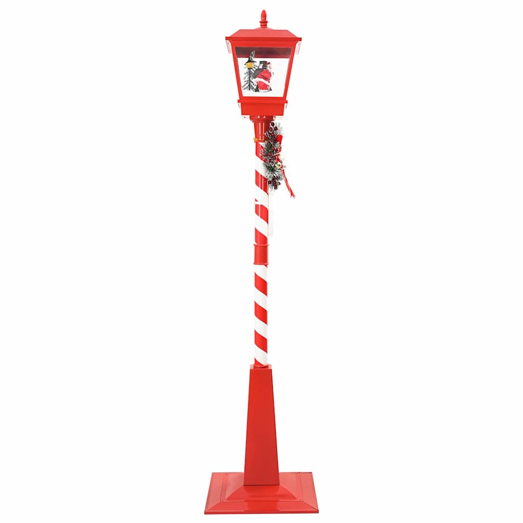 vidaXL Weihnachtsstraßenlampe mit Laterne Rot 40,5x40,5x180cm