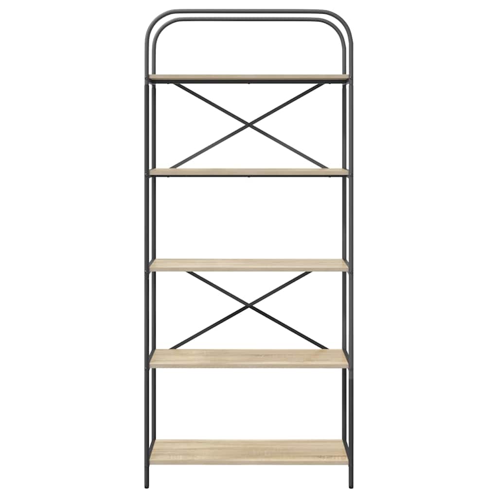 vidaXL Bücherregal Sonoma-Eiche 80 x 30 x 183 cm Holzwerkstoff