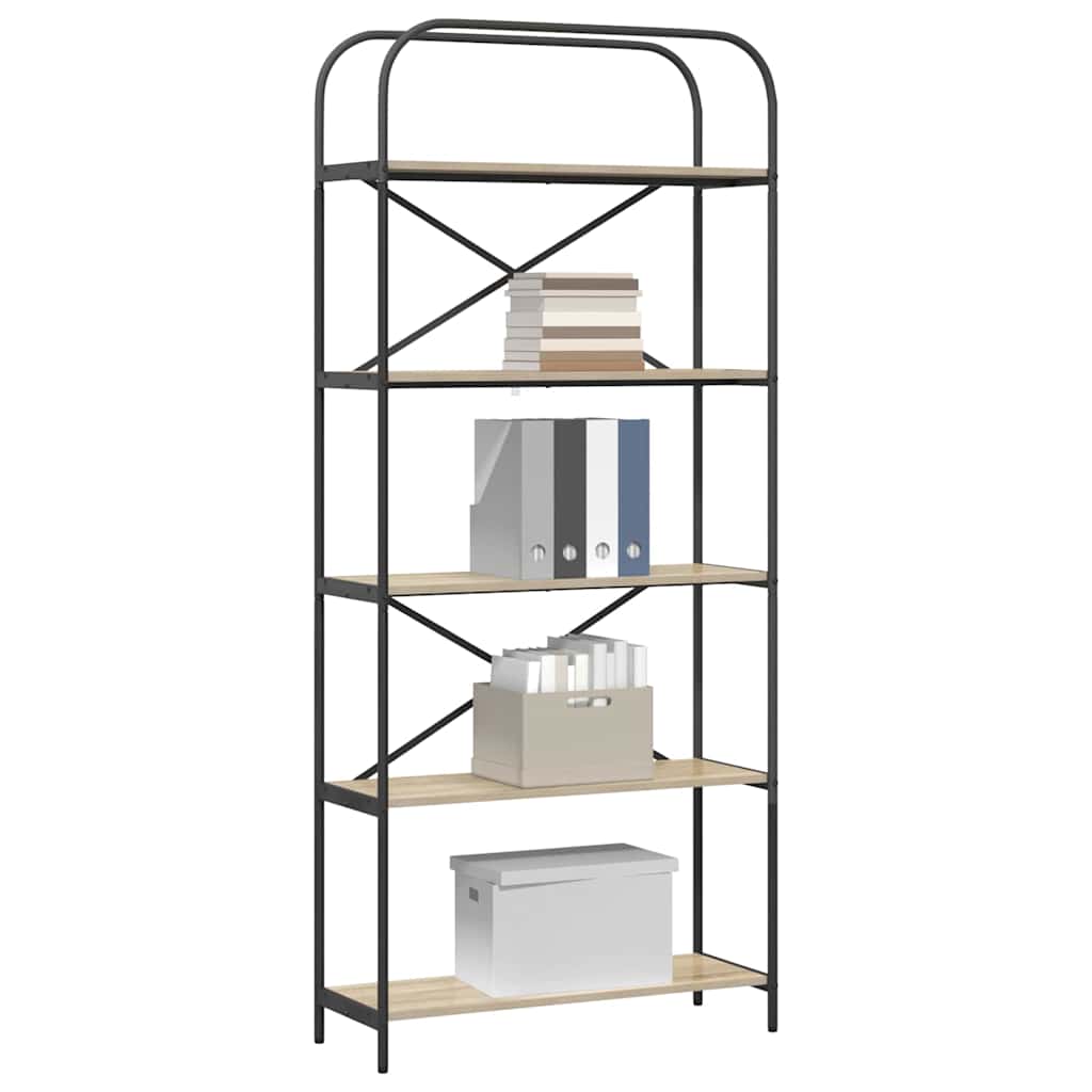 vidaXL Bücherregal Sonoma-Eiche 80 x 30 x 183 cm Holzwerkstoff