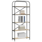 vidaXL Bücherregal Sonoma-Eiche 80 x 30 x 183 cm Holzwerkstoff