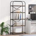 vidaXL Bücherregal Geräucherte Eiche 80 x 30 x 183 cm Holzwerkstoff