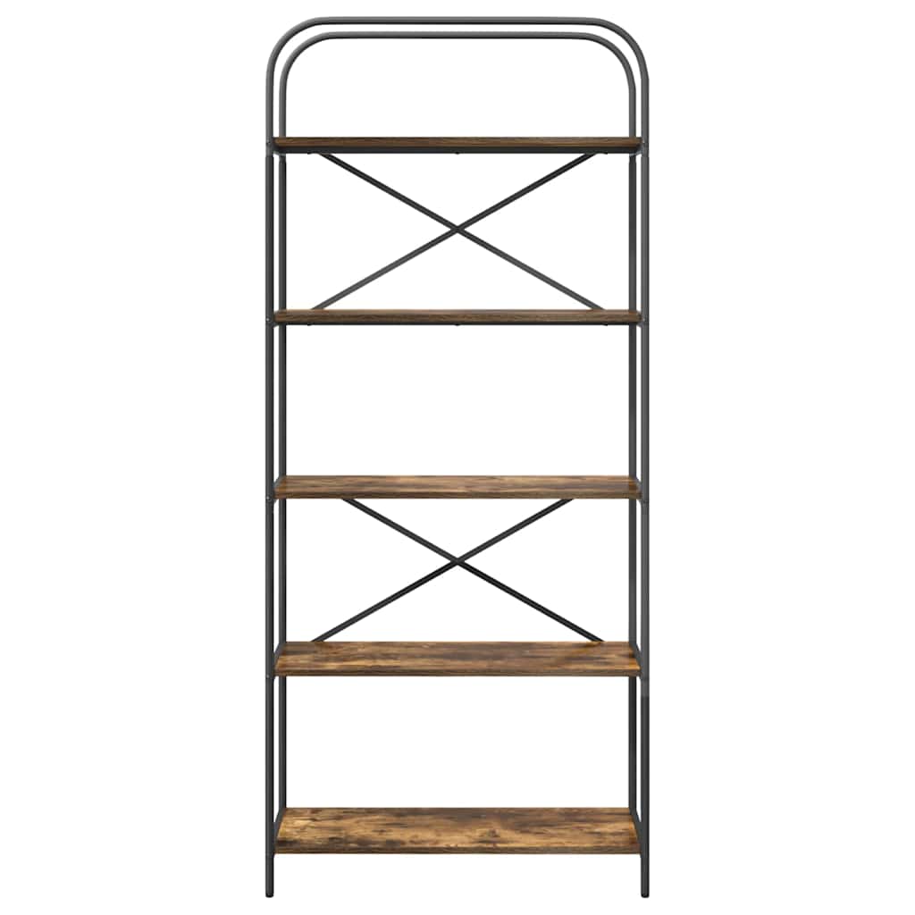 vidaXL Bücherregal Geräucherte Eiche 80 x 30 x 183 cm Holzwerkstoff