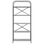 vidaXL Bücherregal Graues Sonoma 80 x 30 x 183 cm Holzwerkstoff