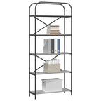 vidaXL Bücherregal Graues Sonoma 80 x 30 x 183 cm Holzwerkstoff