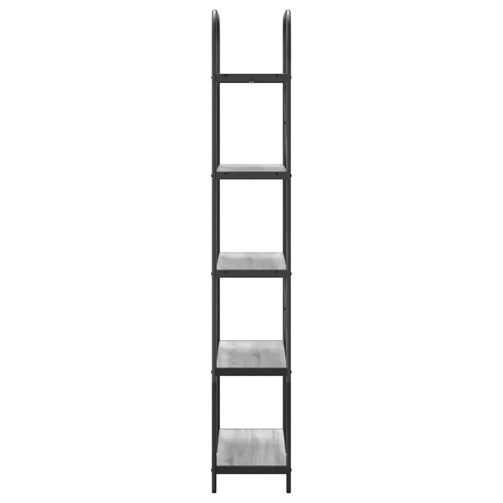 vidaXL Bücherregal Graues Sonoma 80 x 30 x 183 cm Holzwerkstoff