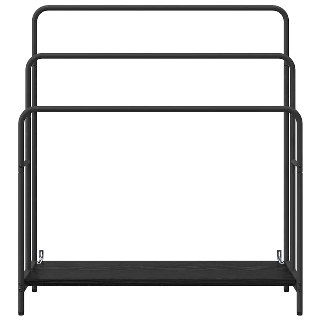 vidaXL Kleiderständer Schwarz Eichen-Optik 90 x 30 x 100,5 cm