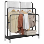 vidaXL Kleiderständer Schwarz Eichen-Optik 90 x 30 x 100,5 cm