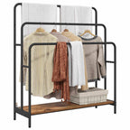 vidaXL Kleiderständer Altholz 90 x 30 x 100,5 cm Holzwerkstoff