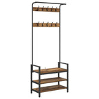 vidaXL Garderobenständer Altholz 75 x 34 x 184 cm Holzwerkstoff