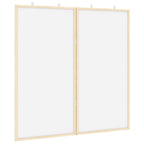 vidaXL Info-Tafel Weiß 80 x 80 x 1,4 cm Massivholz Kiefer