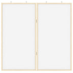 vidaXL Info-Tafel Weiß 80 x 80 x 1,4 cm Massivholz Kiefer