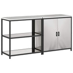 vidaXL Aufbewahrungsset für die Küche HATTEM 2 pcs Silber Edelstahl