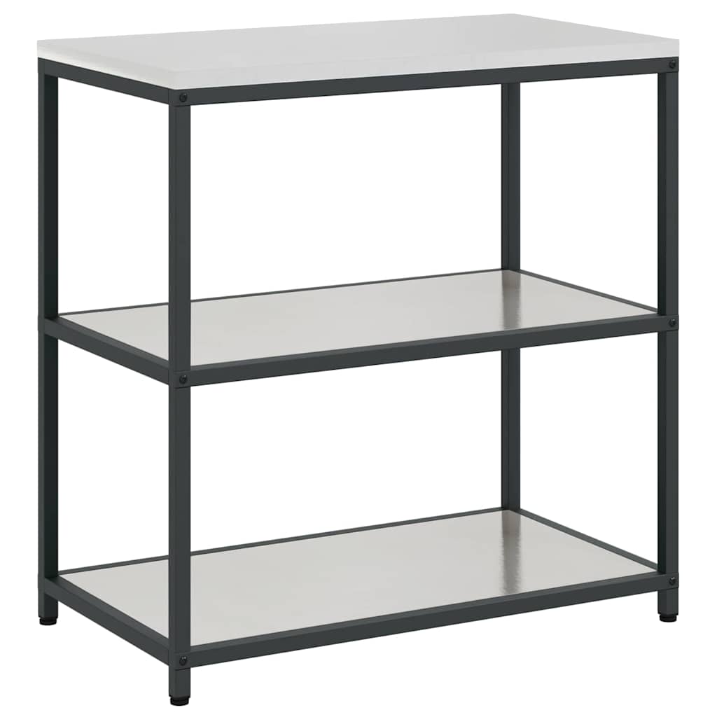 vidaXL Aufbewahrungsset für die Küche HATTEM 3 pcs Silber Edelstahl