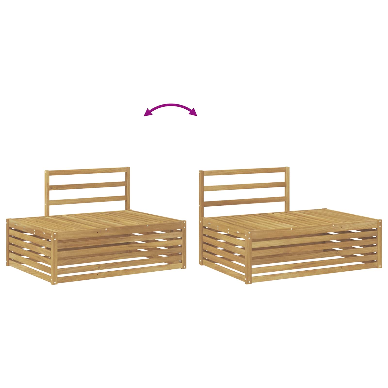 vidaXL Outdoor-Sofagarnitur 3 Stück