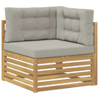 vidaXL 5 Stück Outdoor-Sofagarnitur Polyester Weiß
