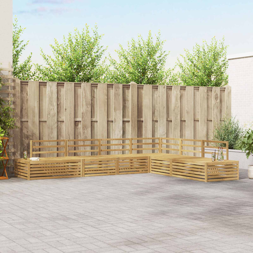 vidaXL Outdoor-Sofagarnitur 7 Stück