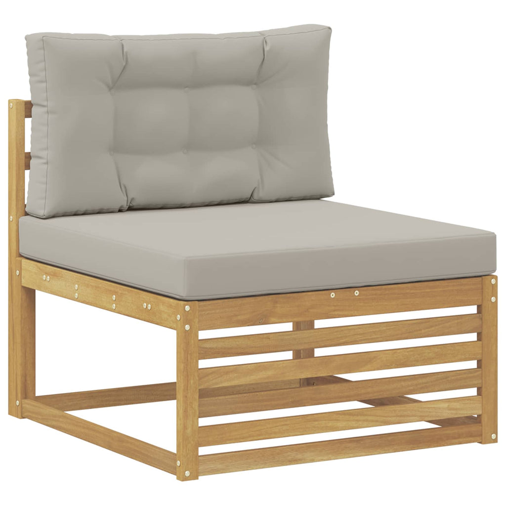 vidaXL 7 Stück Outdoor-Sofagarnitur Polyester Weiß