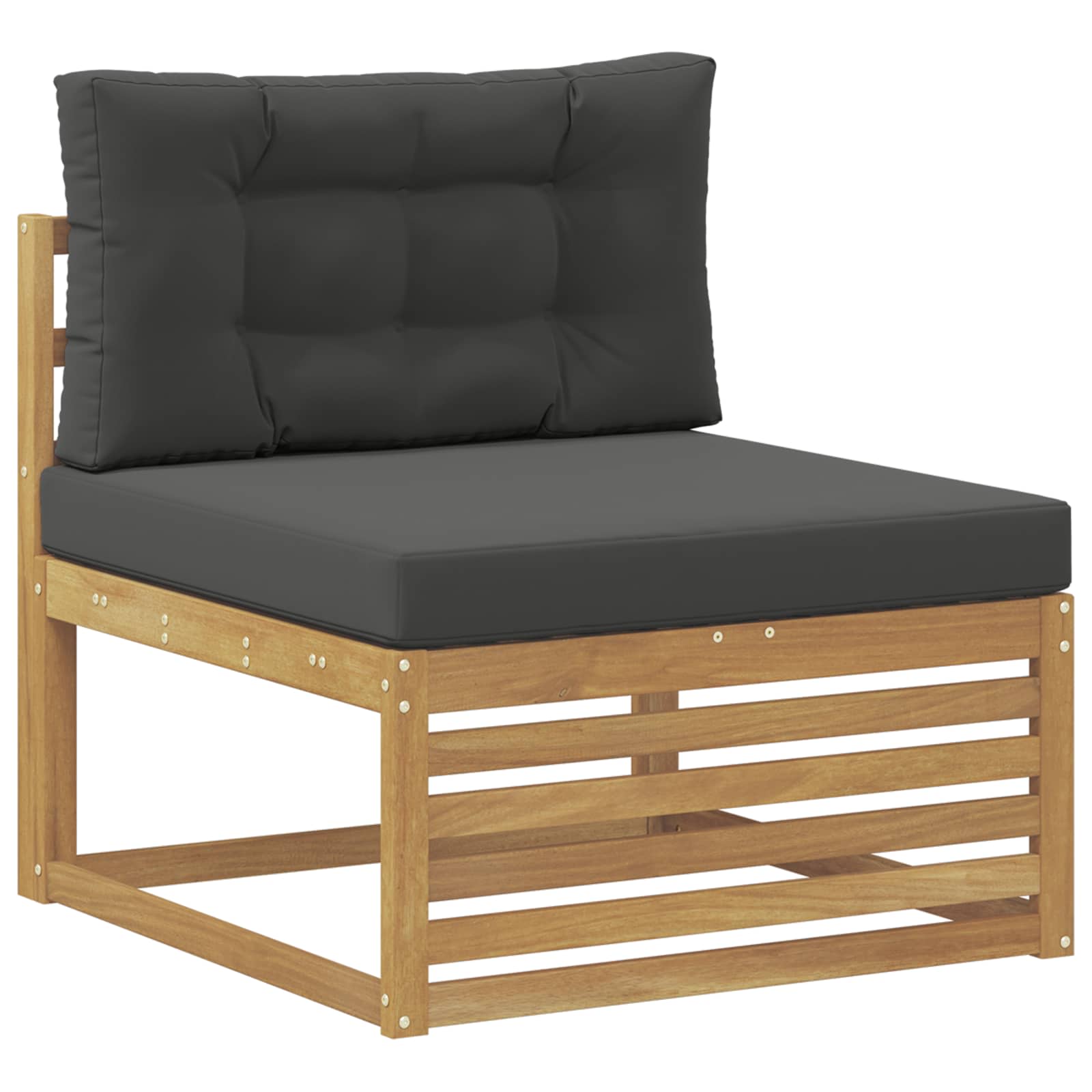 vidaXL Outdoor-Sofagarnitur mit Kissen 10 pcs Massivholz Akazie