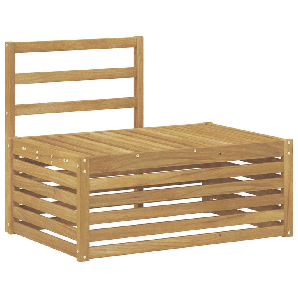 vidaXL Outdoor-Sofagarnitur 4 Stück Weiß Massivholz Akazie