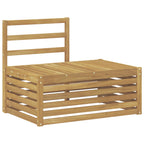 vidaXL Outdoor-Sofagarnitur 4 Stück Weiß Massivholz Akazie