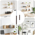 vidaXL Schwebende Regalträger 12 pcs Beige Ø10 x 170 mm Stahl