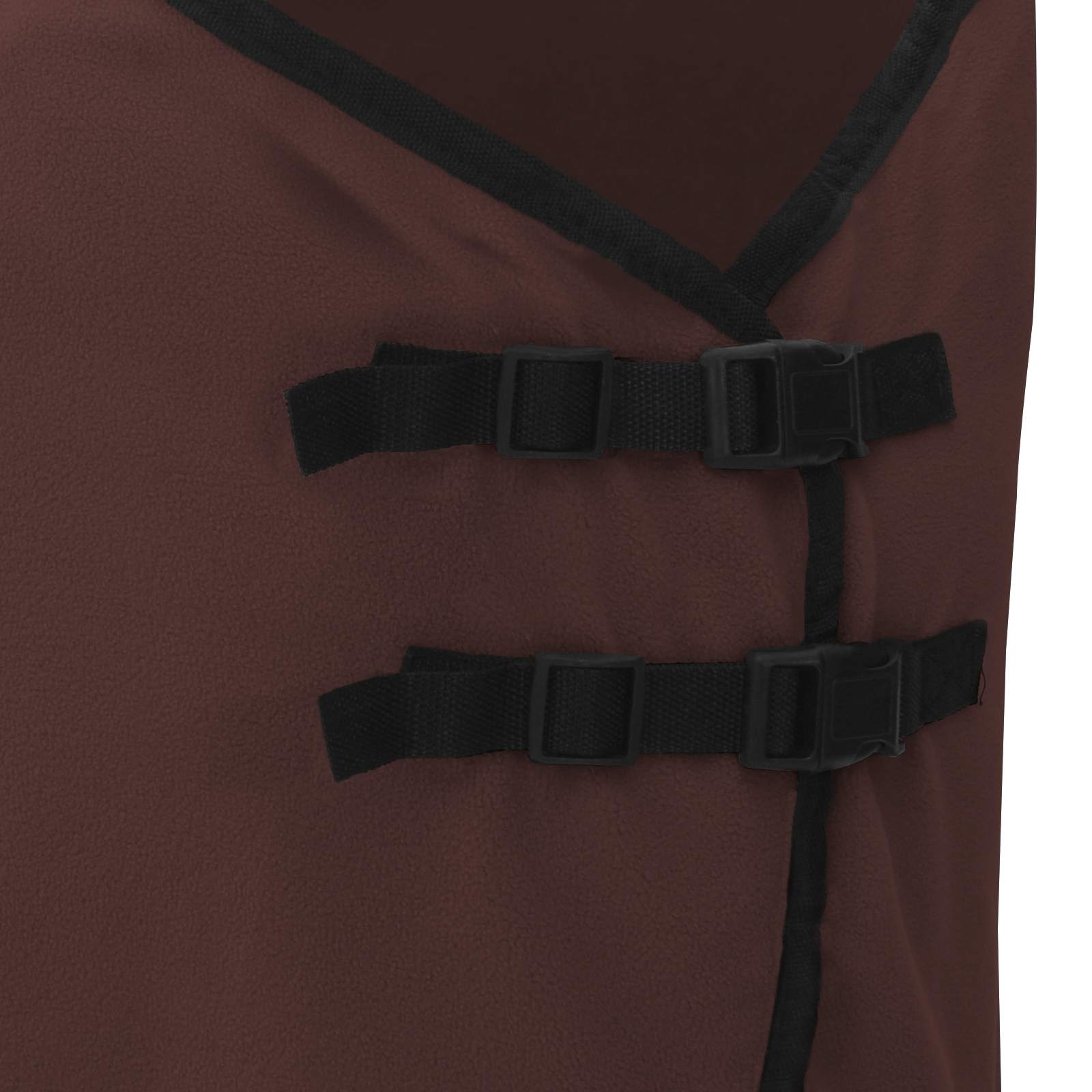vidaXL Pferdedecke Volles Dunkelbraun 75 cm Polyester