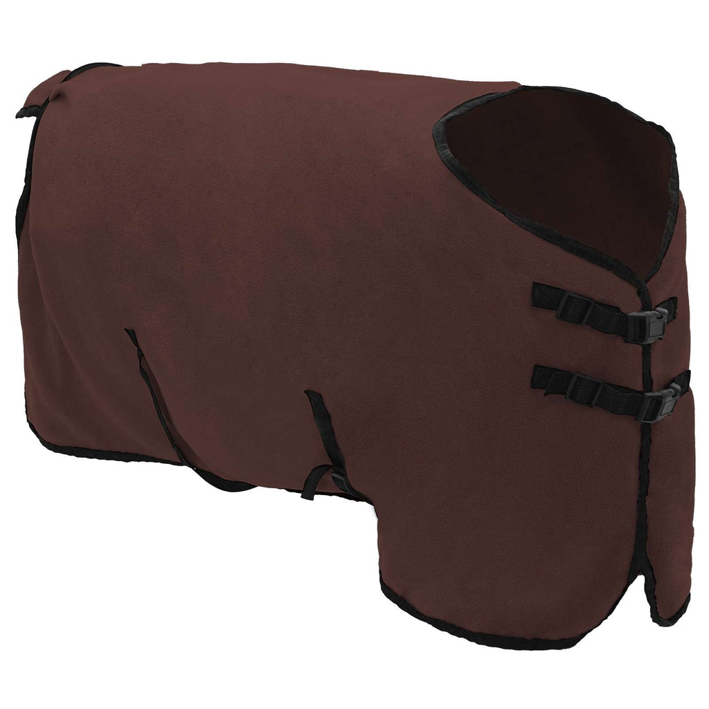 vidaXL Pferdedecke Volles Dunkelbraun 75 cm Polyester