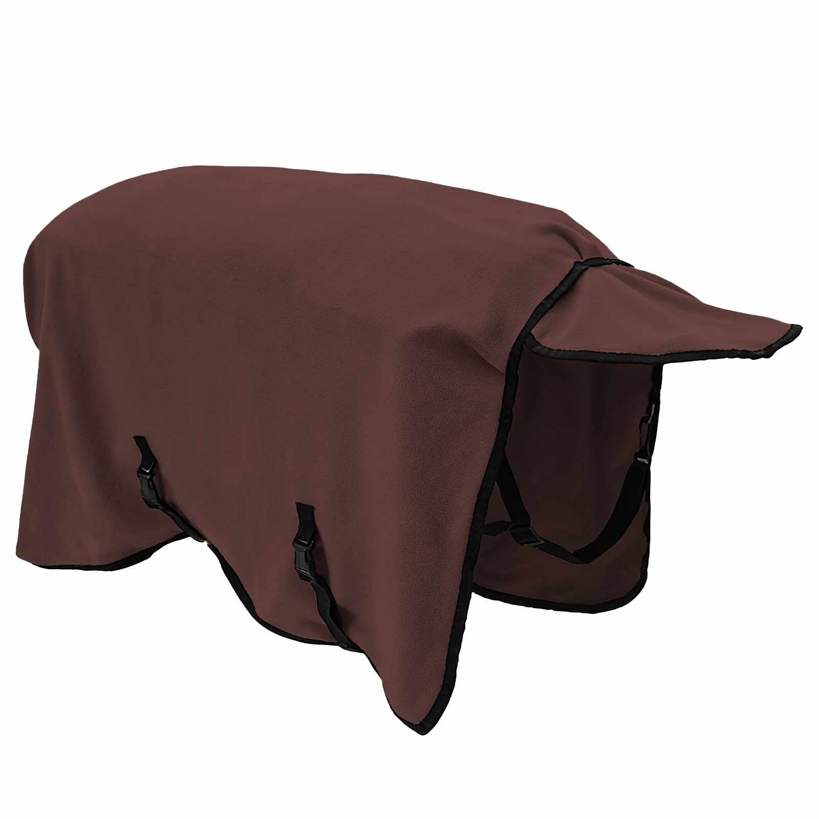 vidaXL Pferdedecke Volles Dunkelbraun 75 cm Polyester