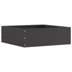 vidaXL Raseneinfassung 6 pcs Schwarz 40 x 40 x 13 cm Stahl