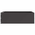 vidaXL Raseneinfassung 6 pcs Schwarz 40 x 40 x 13 cm Stahl