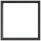 vidaXL Raseneinfassung 6 pcs Schwarz 40 x 40 x 13 cm Stahl