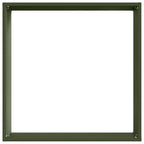 vidaXL Raseneinfassung Olive Grün 40 x 40 x 13 cm Stahl