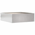 vidaXL Raseneinfassung Silber 40 x 40 x 13 cm Edelstahl