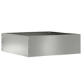 vidaXL Raseneinfassung Silber 40 x 40 x 13 cm Verzinkter Stahl