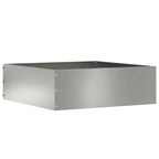 vidaXL Raseneinfassung Silber 40 x 40 x 13 cm Verzinkter Stahl