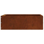 vidaXL Raseneinfassung Rostig 40 x 40 x 13 cm Wetterfeststahl