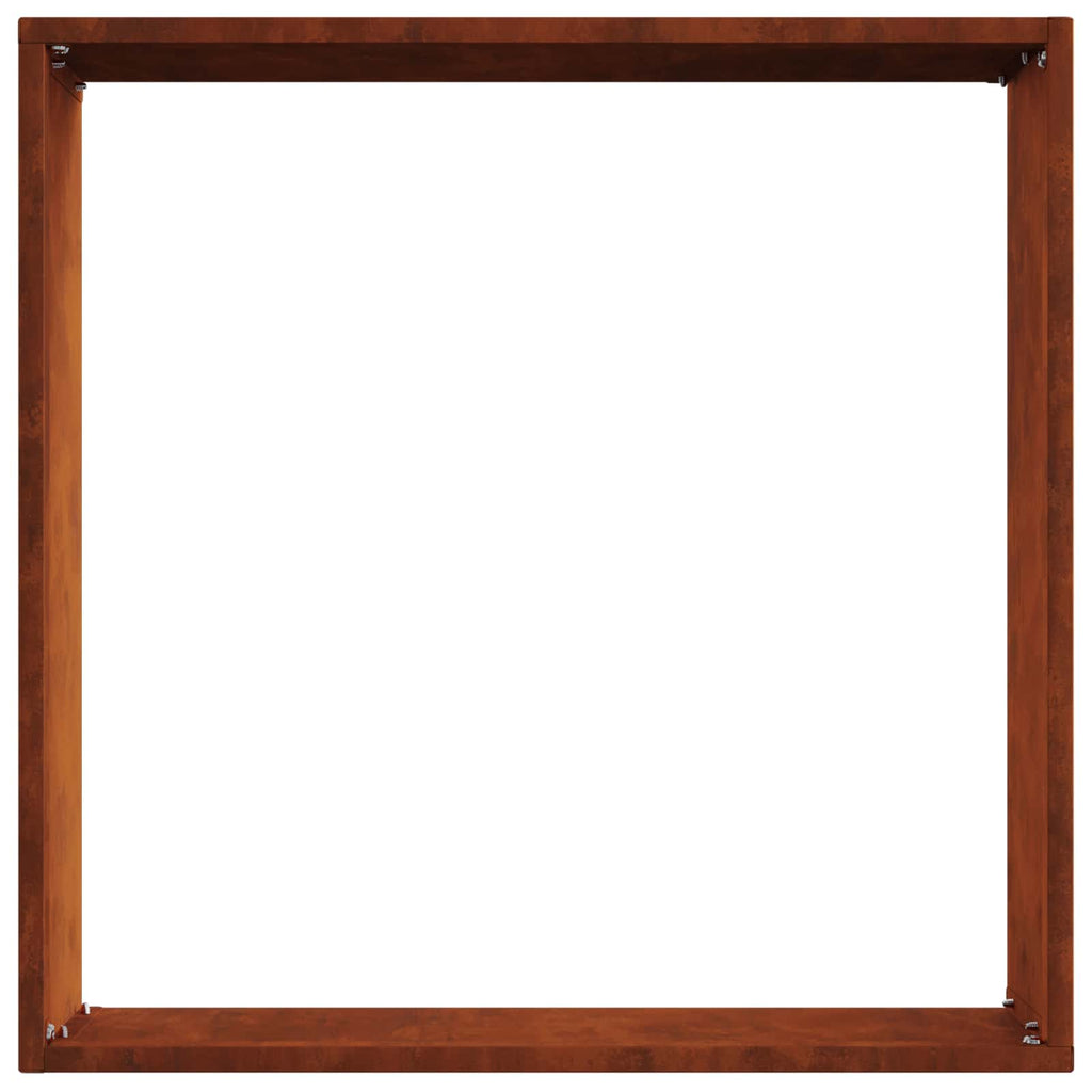 vidaXL Raseneinfassung Rostig 40 x 40 x 13 cm Wetterfeststahl