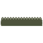 vidaXL Rasenkanten 30 pcs Olive Grün 103 x 0,05 x 22 cm Stahl