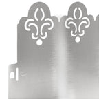 vidaXL Rasenkanten 10 pcs Silber 103 x 0,05 x 22 cm Edelstahl