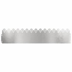 vidaXL Rasenkanten 30 pcs Silber 103 x 0,05 x 22 cm Edelstahl