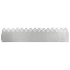 vidaXL Rasenkanten 10 pcs Silber 103 x 0,05 x 22 cm Verzinkter Stahl