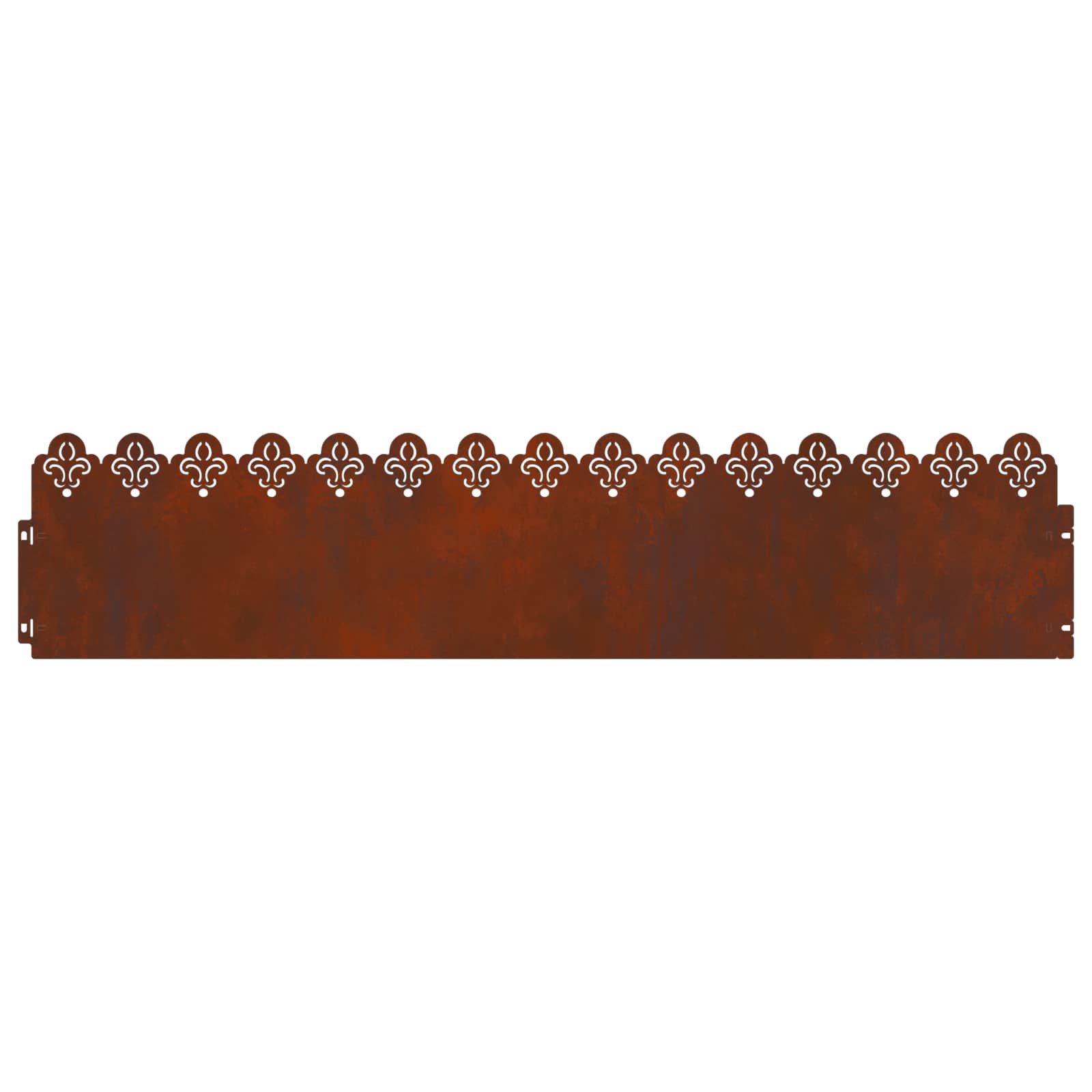 vidaXL Rasenkanten 10 pcs Rostig 103 x 0,05 x 22 cm Wetterfeststahl