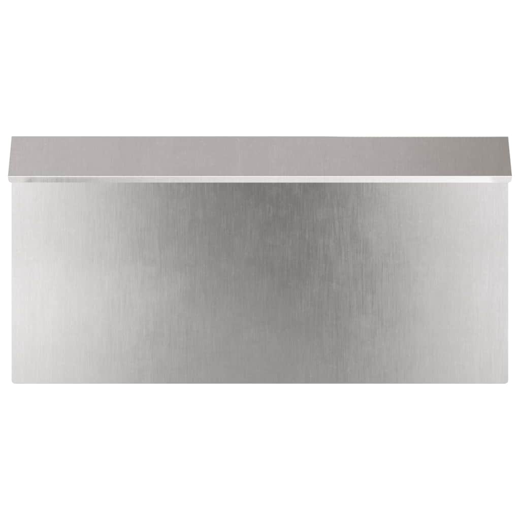 vidaXL Schneckenzaun 4 pcs Silber 50 x 3,5 x 25 cm Edelstahl