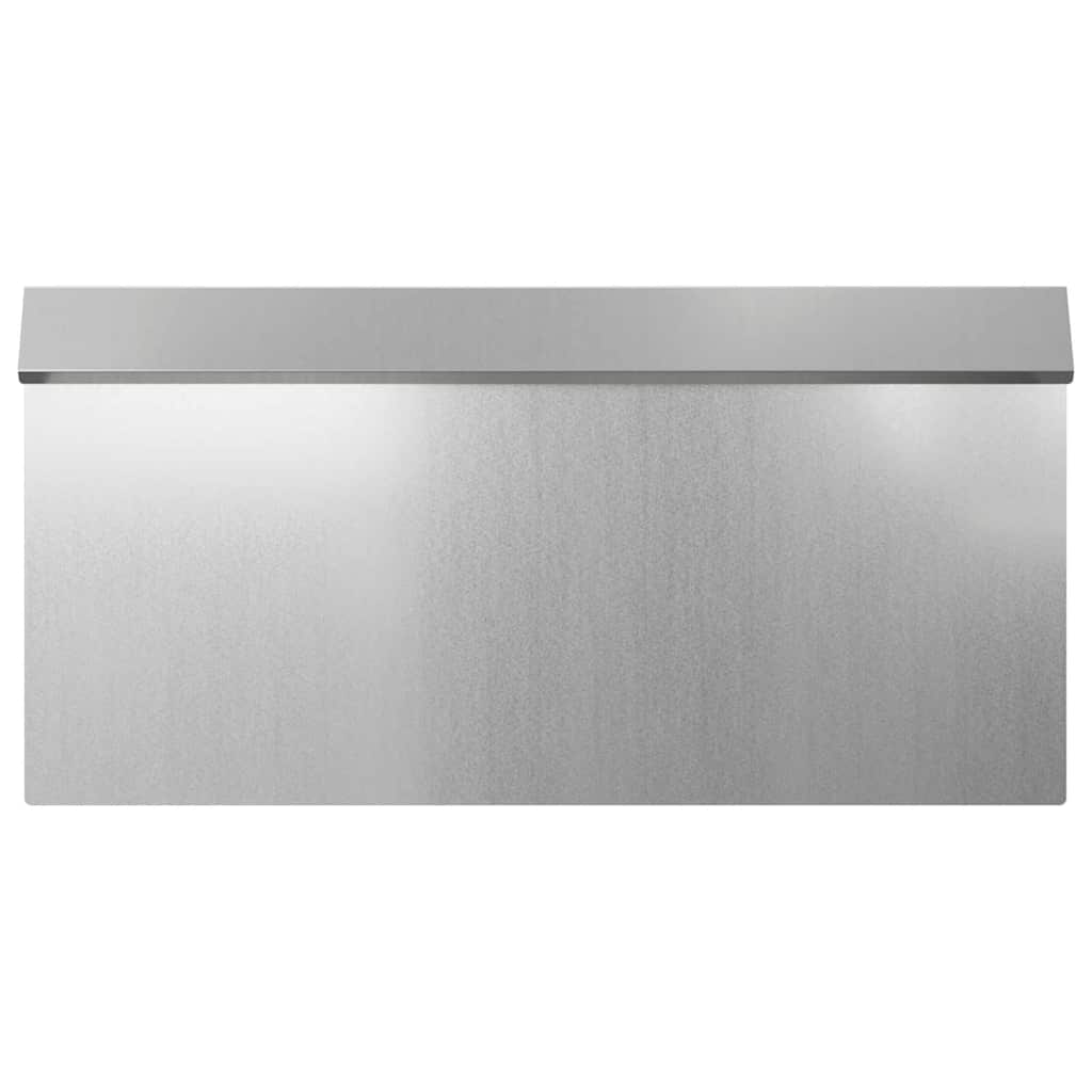 vidaXL Schneckenzaun Silber 50 x 3,5 x 25 cm Verzinkter Stahl